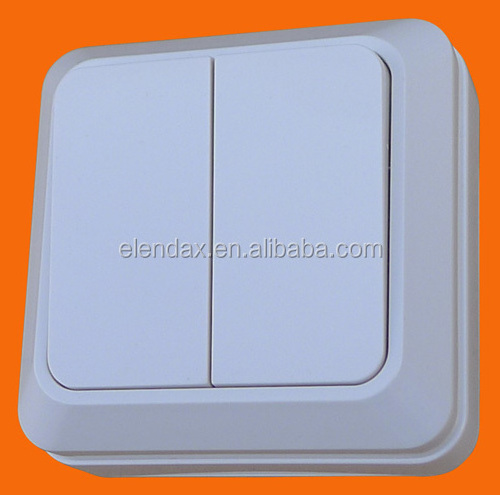 Europe style surface mounting wall switch with led indicator light switch (S1101)