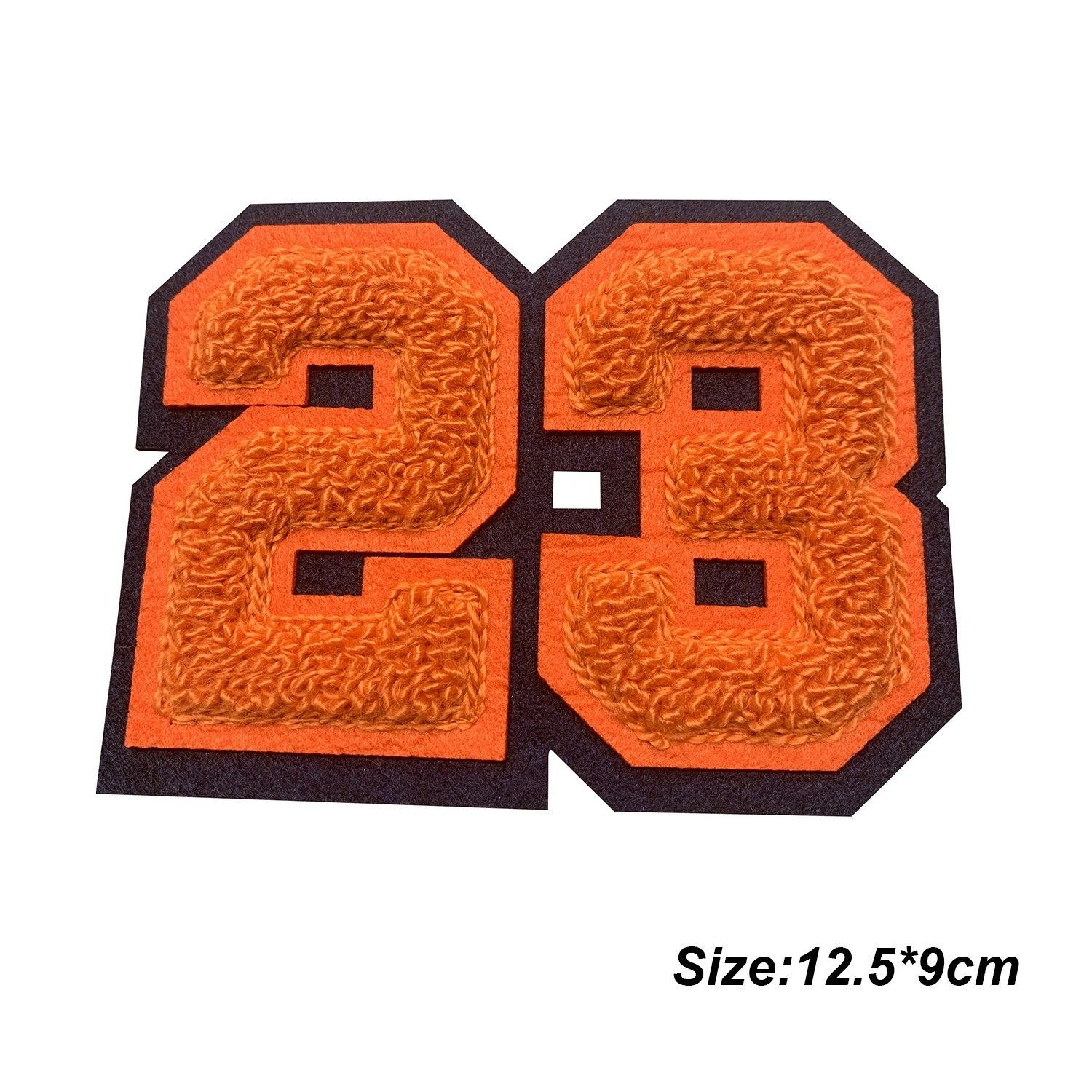 Custom Numbers Letters Logo Cheap Embroidery Iron On Chenille Patches Letters