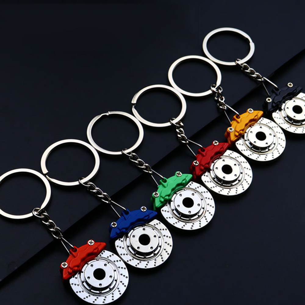 Wholesale Car  Keychain Accessories Spinning New Disc Brake Rotor Keychain