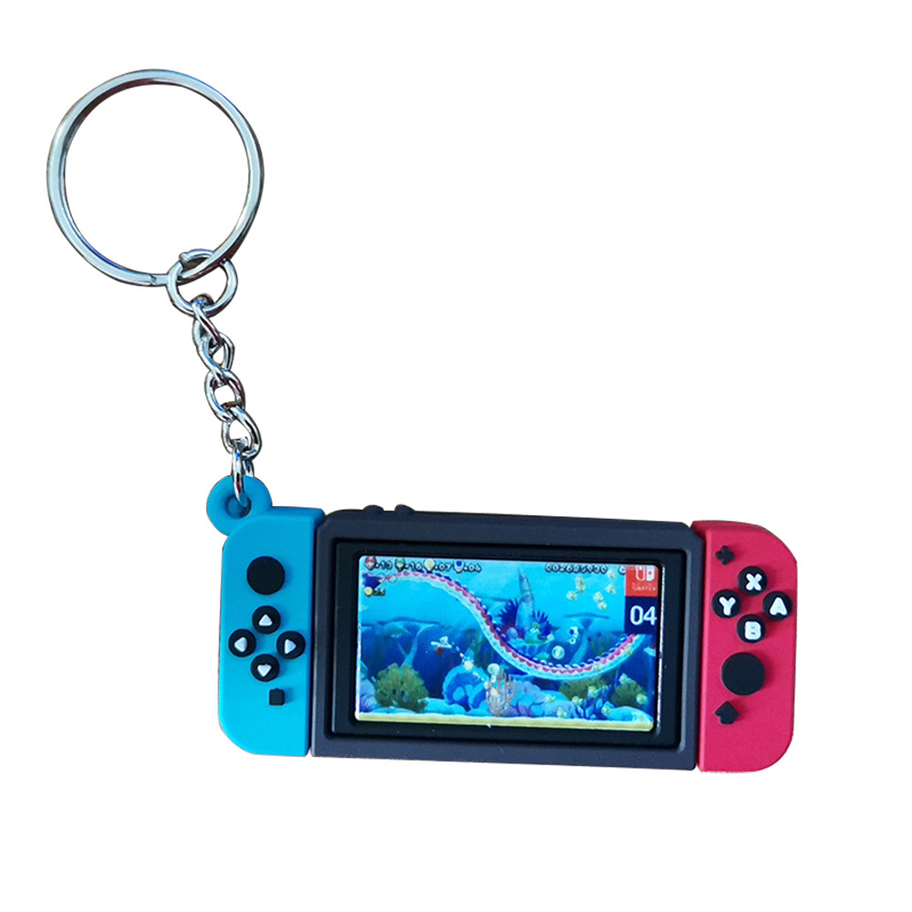 Hot sale Nintendo animal crossing super Mario Soft PVC switch game keychain