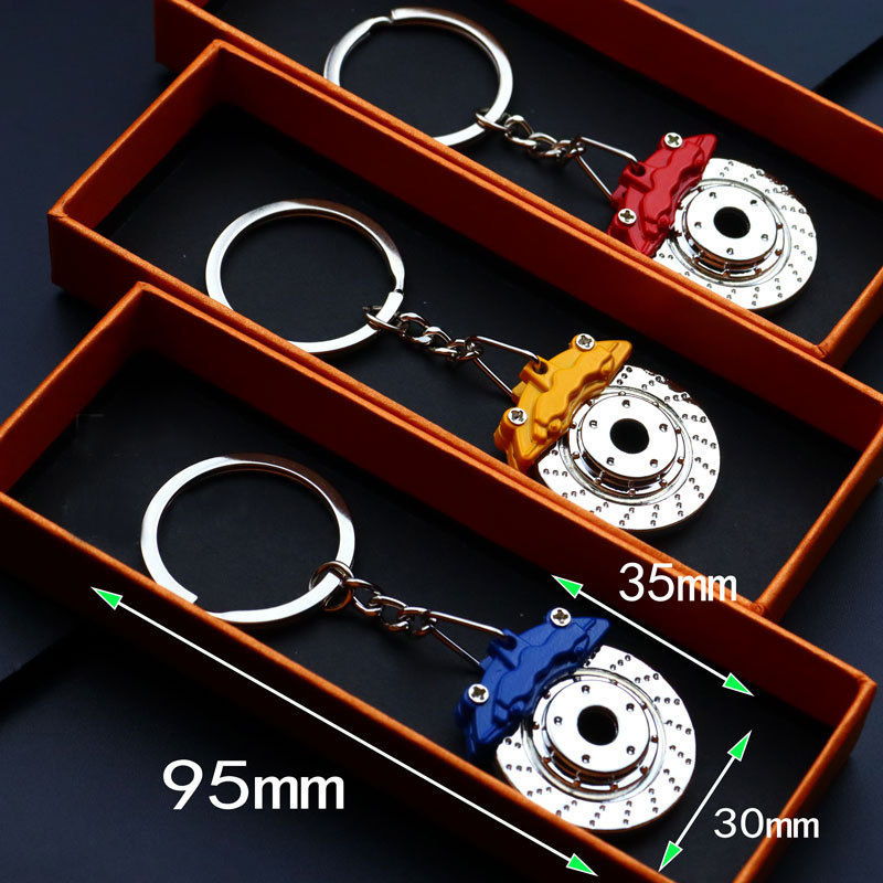 Wholesale Car  Keychain Accessories Spinning New Disc Brake Rotor Keychain