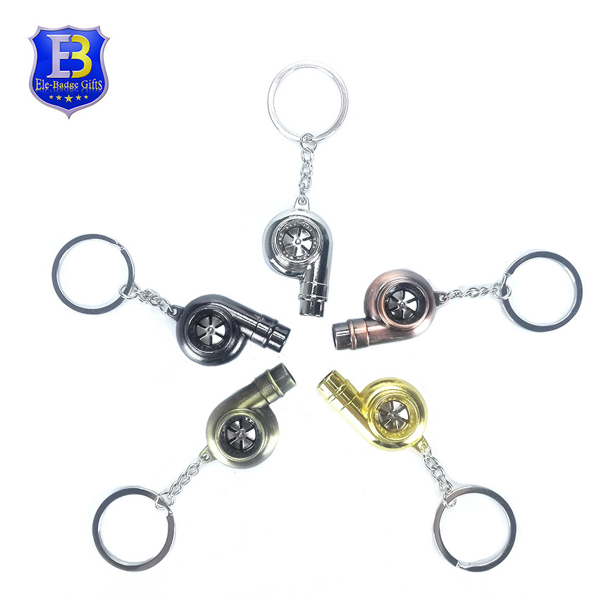 Hot sale ready to ship hellaflush Car Auto Parts metal turbo keychain