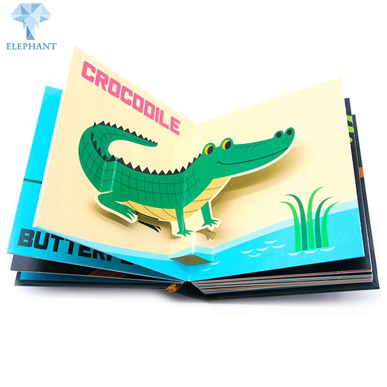 China Custom Hardcover Book Printing Children Interesting Leaning 3D Board Book Printing Services