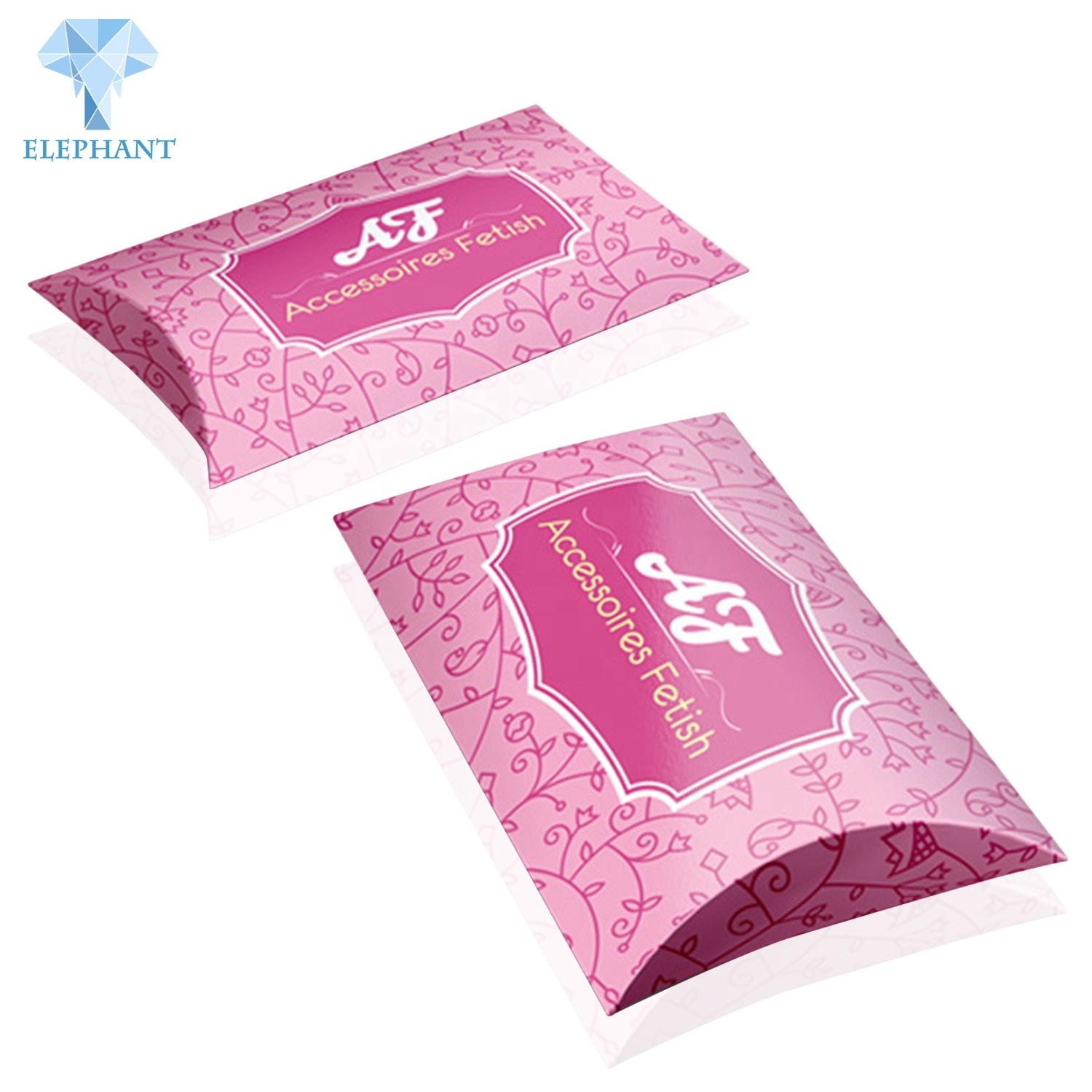 Luxury Hair Gift Wig Packaging Colorful Pillow Boxes Paper Gift Small Pillow Box Packaging