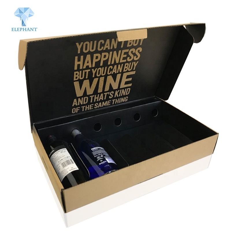 Customize 3 Litre Styrofoam 3 Bottles Magnum Wine Packaging Boxes