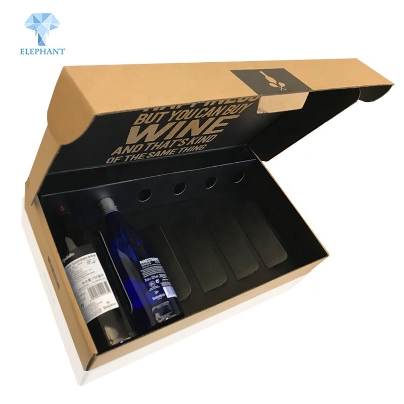 Customize 3 Litre Styrofoam 3 Bottles Magnum Wine Packaging Boxes