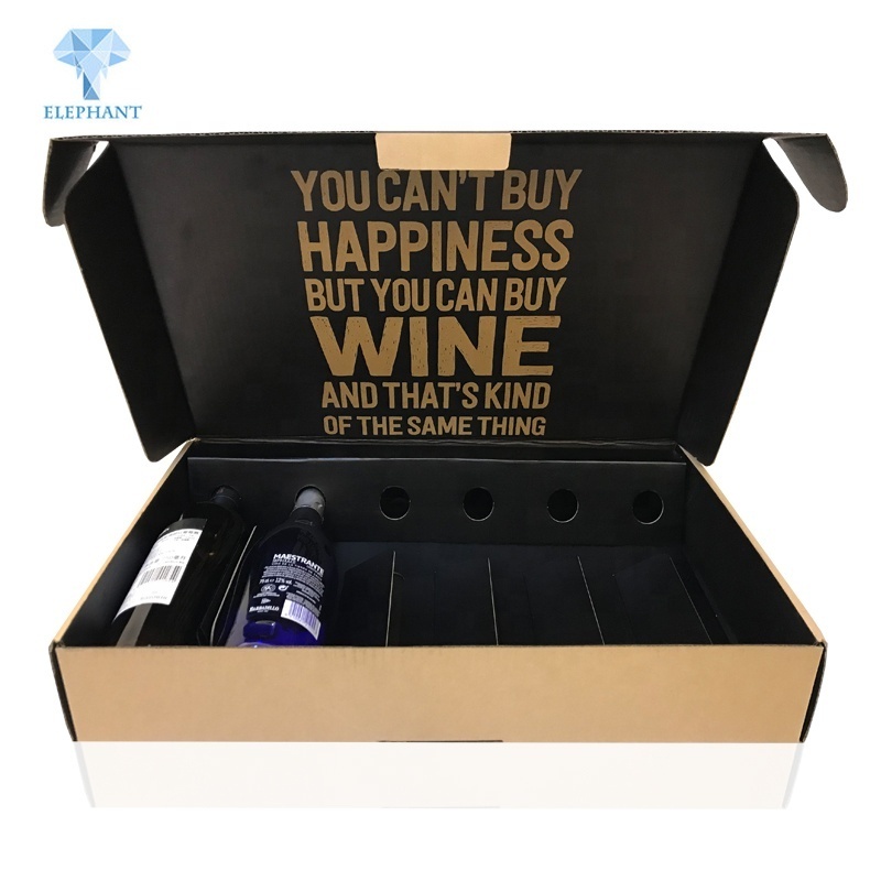 Customize 3 Litre Styrofoam 3 Bottles Magnum Wine Packaging Boxes