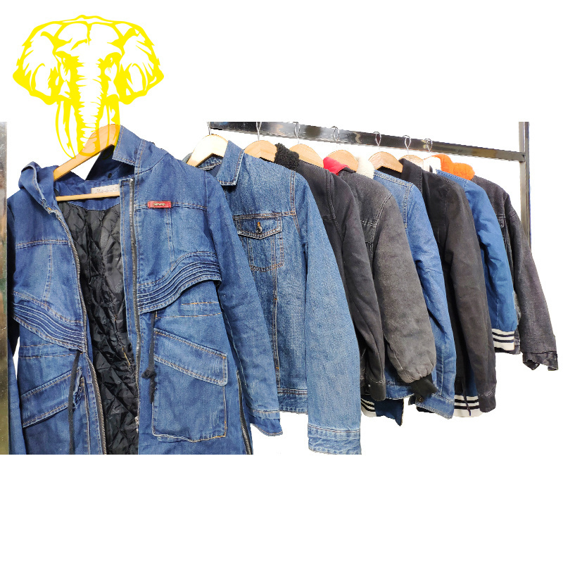 Heavy Jean Jacket thailand clothing clothes bale  kids clothing used