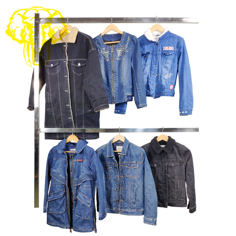 Heavy Jean Jacket thailand clothing clothes bale  kids clothing used