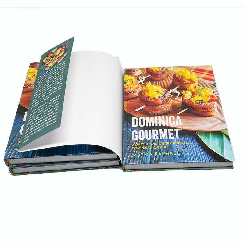 High Quality Printing Full Color Cooking Food Book Cookbook Hardcover Recipe Book Printing Service