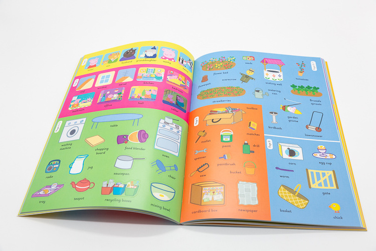 OEM Custom High Quality Full Color Kids Learning Printing  Activity Sticker Books