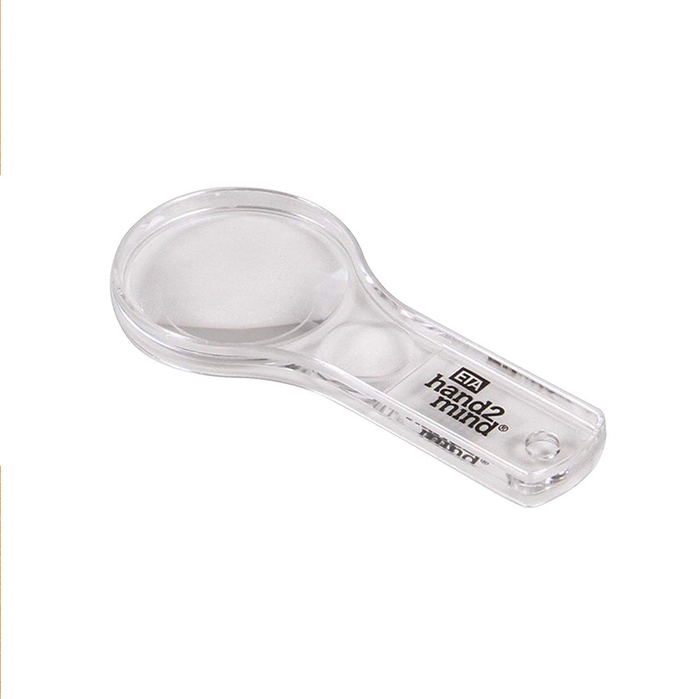 CE & RoHS 6X Kids Toy Acrylic Lens Hand Magnifying Glass Cheap Mini Children and Elderly Reading Magnifier