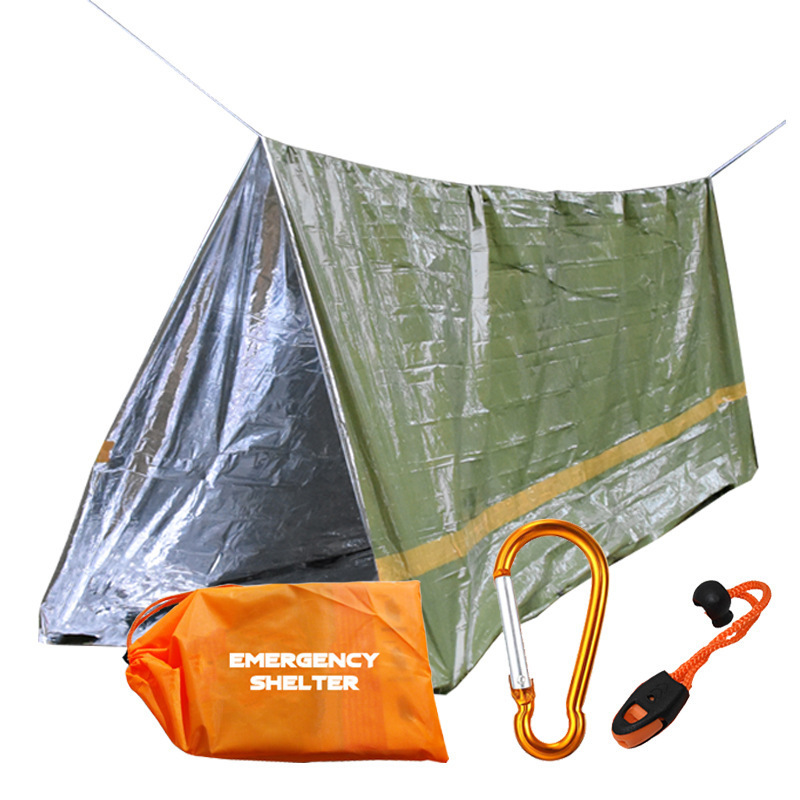 Travel Adventure Emergency PE Tube Tent Earthquake Relief Survival Emergency Supplies First AidThermal Blankets Tent