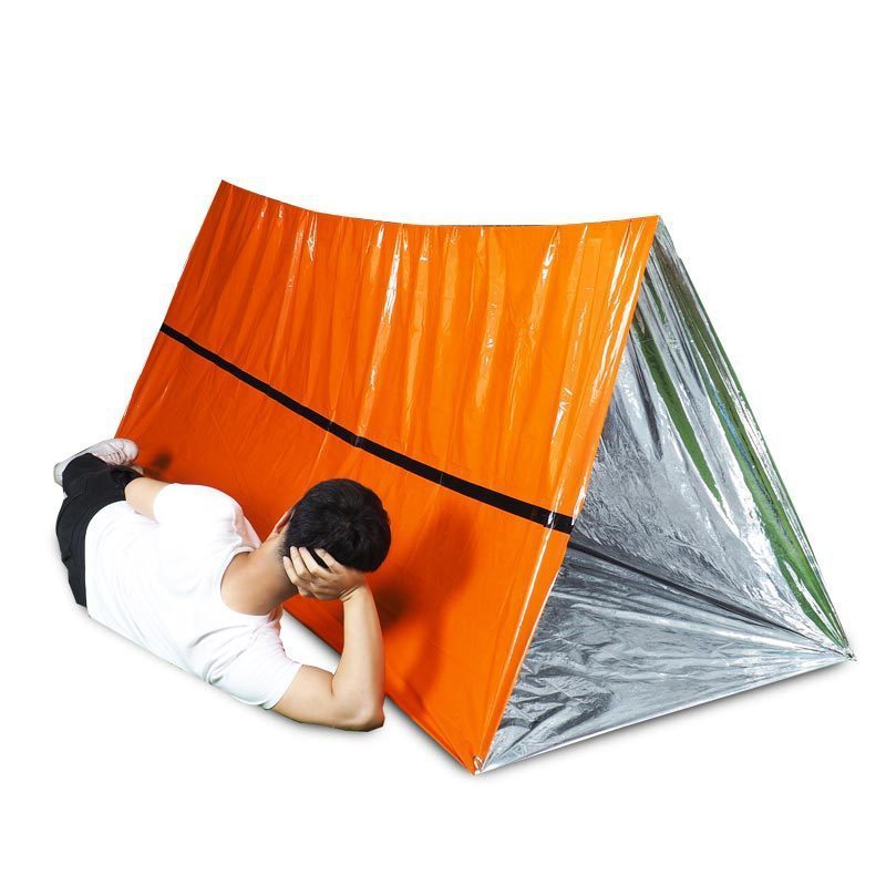 Travel Adventure Emergency PE Tube Tent Earthquake Relief Survival Emergency Supplies First AidThermal Blankets Tent