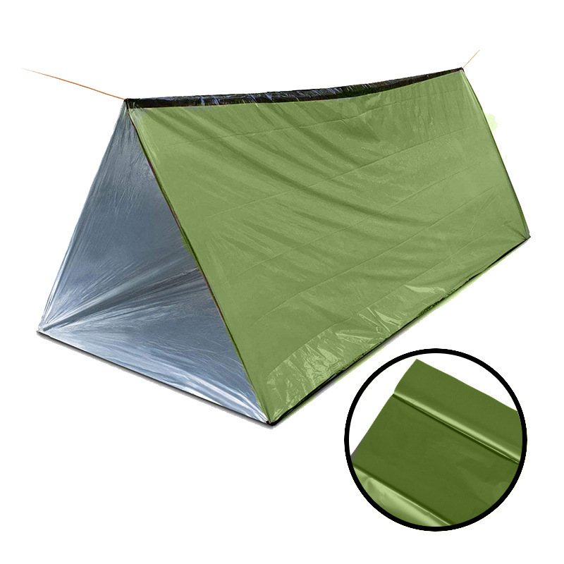 Travel Adventure Emergency PE Tube Tent Earthquake Relief Survival Emergency Supplies First AidThermal Blankets Tent