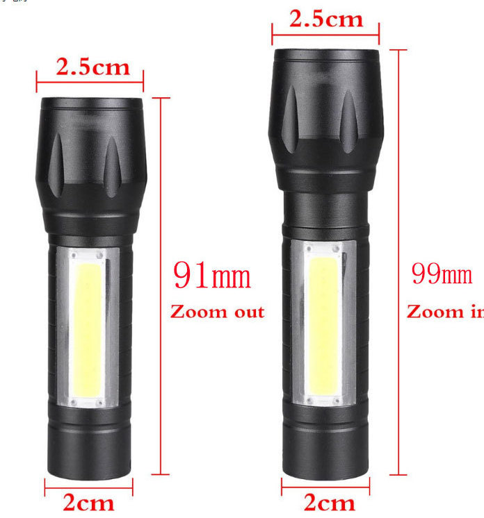 Mini Small Pocket LED Flashlight USB Rechargeable Bright Powerful EDC Torch Aluminum Handheld Flashlight