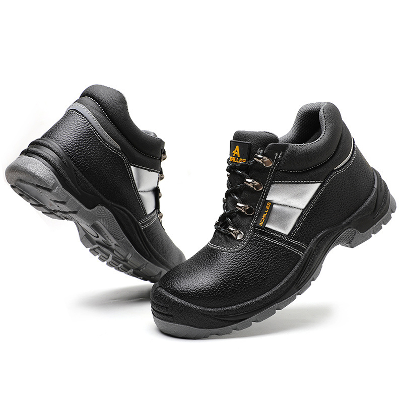 Clute Spro Brand High Cut Steel Toe Anti-slip Anti-puncture Waterproof Men Industrial Safety Shoes Boots