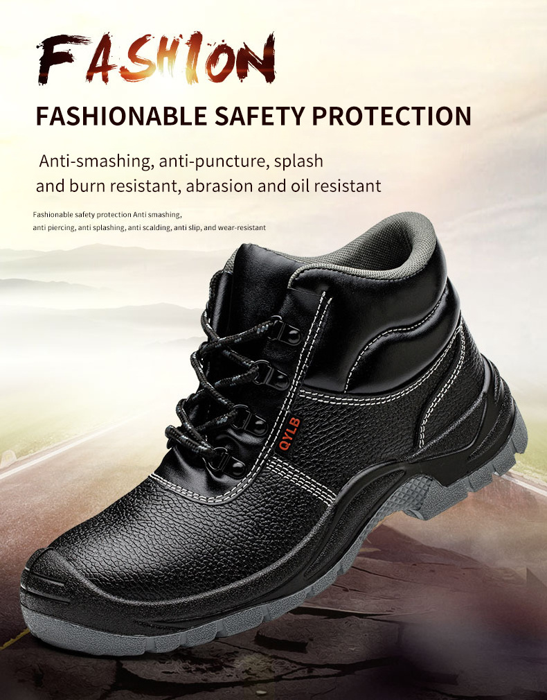 Zapatos Seguridad S1P Standard Anti-impact Anti-slip Anti-puncture Mining Heavy Industry Boots Safety Shoes