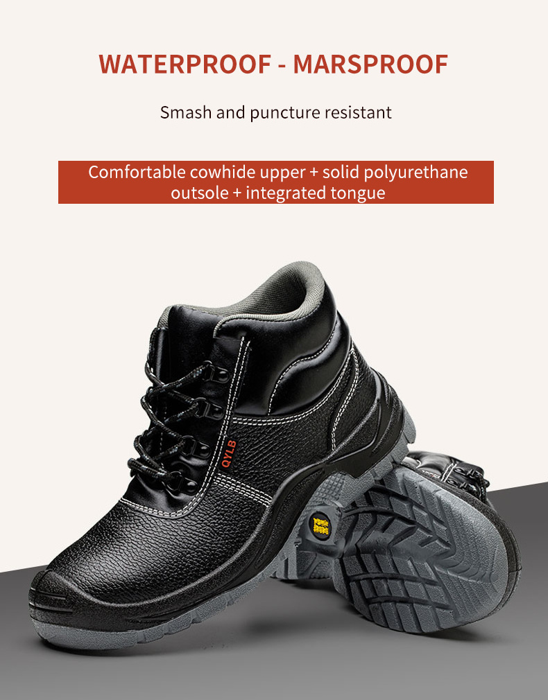 Zapatos Seguridad S1P Standard Anti-impact Anti-slip Anti-puncture Mining Heavy Industry Boots Safety Shoes