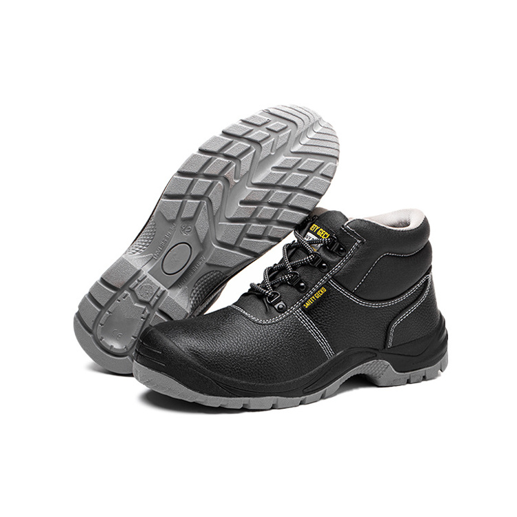 Genuine Leather Waterproof S3 Work Shoes CE Approved Steel Toe Industrial Construction Safety Shoes For Men