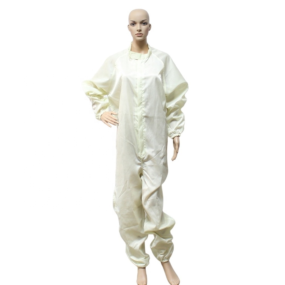 OEM Antistatic Work Uniform Anti-static Polyester ESD Garments Cleanroom Suit ESD Clothes Antistatic Work clothes