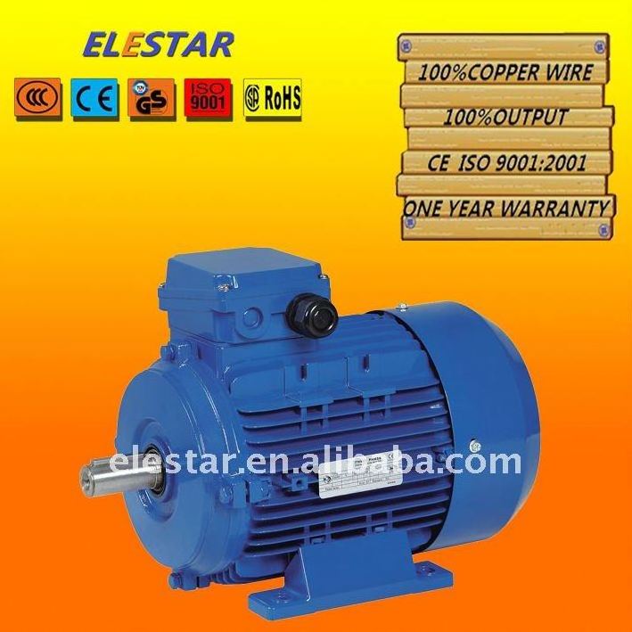 Electric Induction Cast Iron IEC 75 Kwt 1 100% 0.37KW 50hz Single Induction 2hp 2kw MS Asynchronous Motor Three Phase Water Pump