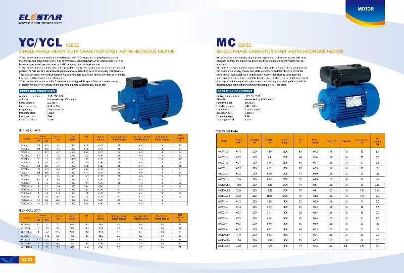 Electric Induction Cast Iron IEC 75 Kwt 1 100% 0.37KW 50hz Single Induction 2hp 2kw MS Asynchronous Motor Three Phase Water Pump