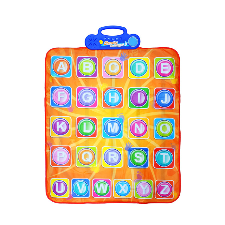 2023 New Electronic Wireless Interactive Spanish Alphabet Game Dance Mat For Kids