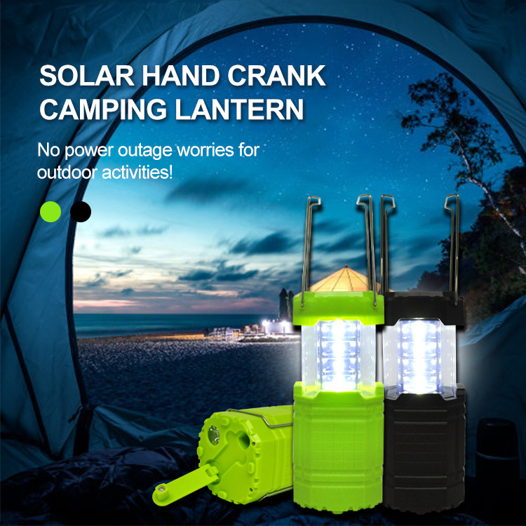 2024 New Outdoor Ipx4 Waterproof  Inflatable Camping Light 5000Mah Solar Rechargeable Camping Lantern