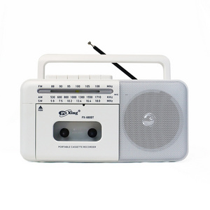 Vintage Retro 80'S Style Retro Portable Radio And Audio Cassette Tape Deck Recorder Gift Grabadora De Cassette Player