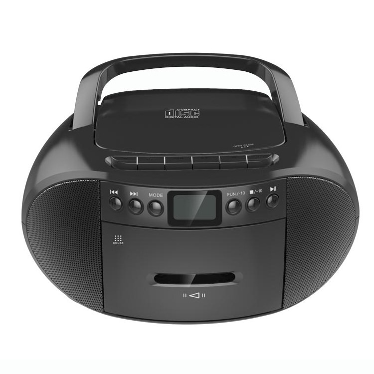 Cd 55 101 Retro Portable Karaoke Cd Cassette Player Am/Fm Radio Usb Hifi Boombox Double Boom Speaker Box For Home