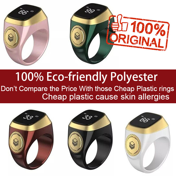 Qibla Silicon Gift Muslim-Ring-Counter Ring Tally Islamic Prayer Tasbeeh Finger Counter With Compass And Led