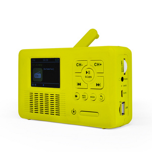 9 In 1 Outdoor Portable 5W Wireless Broadband Led Dab /Dab/Fm Outdoor-Radio Hand-Cranked Generador Solar Camping Radio