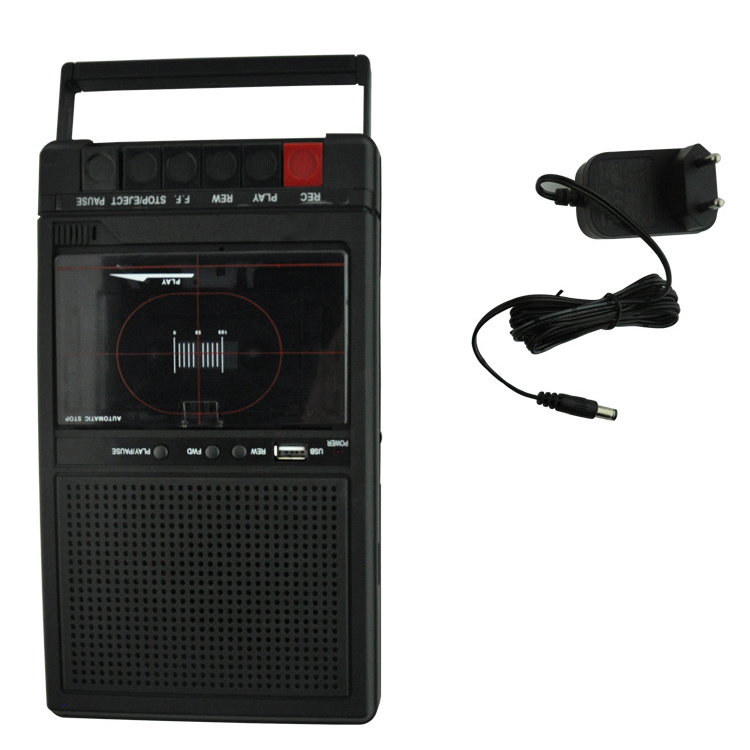 Retro-39 Pin Aa Japan Plastic Multi-Function Portable Auto Reverse Recorder Convertisseur Cassette Radio Player