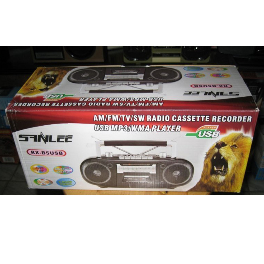 Classic retro radio top rated portable am fm radio portable stereo cassette recorder