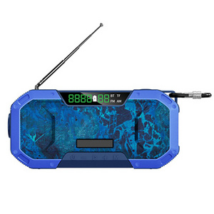 Outdoor Camo Rubber Overlevings Survivor Ipx5 Waterproof Energia Solare Solar System Kurbel Usb Fm Dab Radio