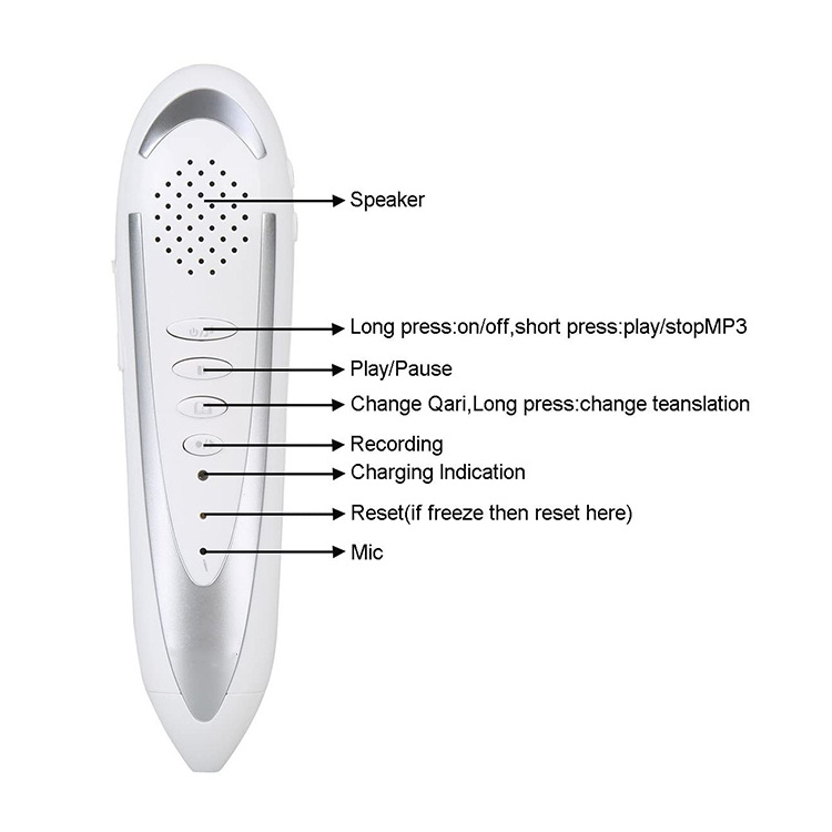 Islamic Muslim Digital Holy Talking Pen PQ15 Quran Read Pen Quran Reading Pen