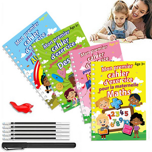 Foshan Eletree New Reusable Enfant Apprentissage French Groovd Magic Groove Control Drawing Calligraphy Hand Writing Book