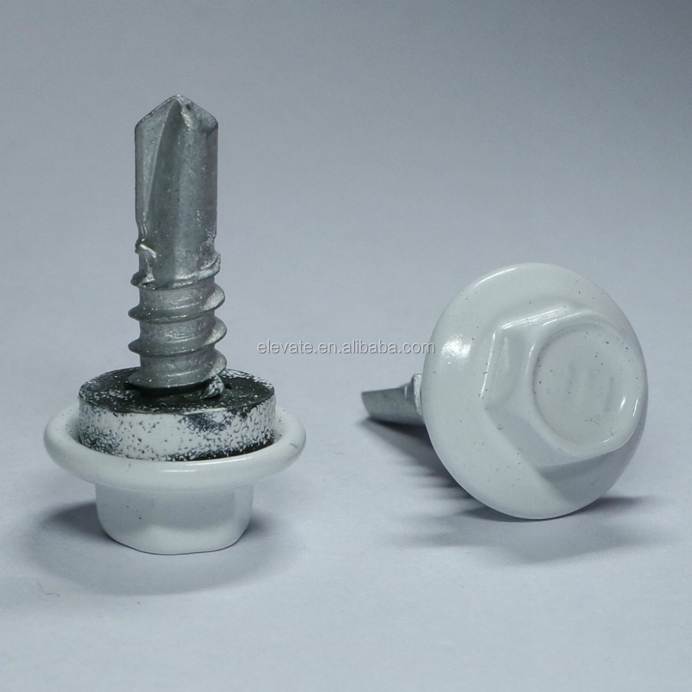 Taiwan Indented Hex Flange Washer Head BSD Thread EPDM Washer Self Drilling Screw