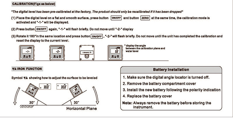 Digital  Inclinometer Level Box Protractor Angle Finder Gauge Meter Bevel Box With Magnet Base