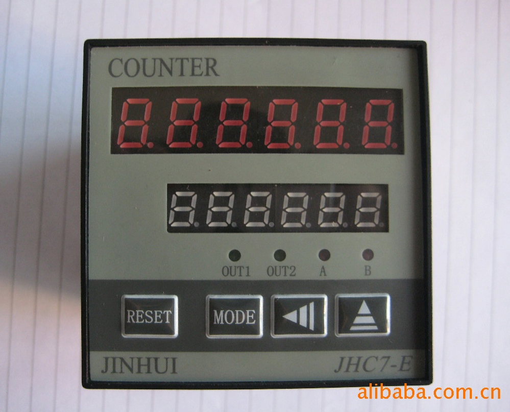 48x48mm 6 digit intelligent dual-circuit digital mechanical counter