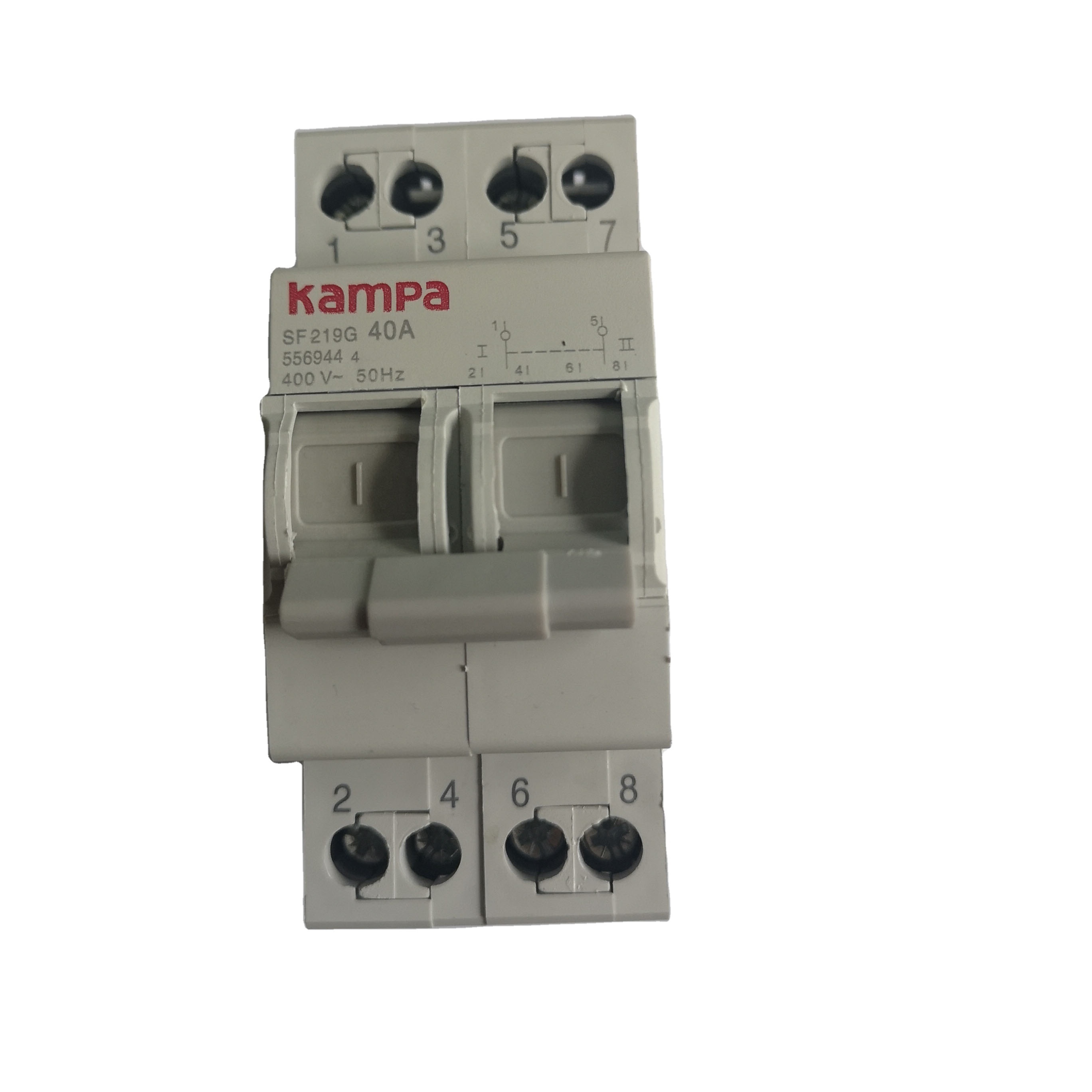 Transfer Switch SF219G 2P 40A I-0-II Modular Changeover Switch