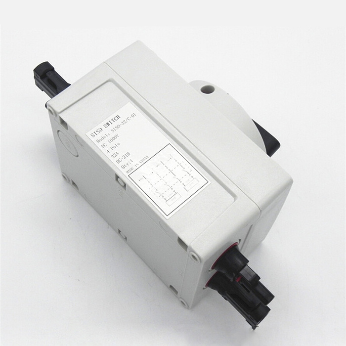 High quality 1000V 32A PV DC Isolator Switch with solar connector