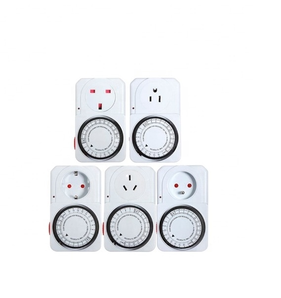 US UK FR AU DE Socket Mechanical Timer 24Hours timer switch