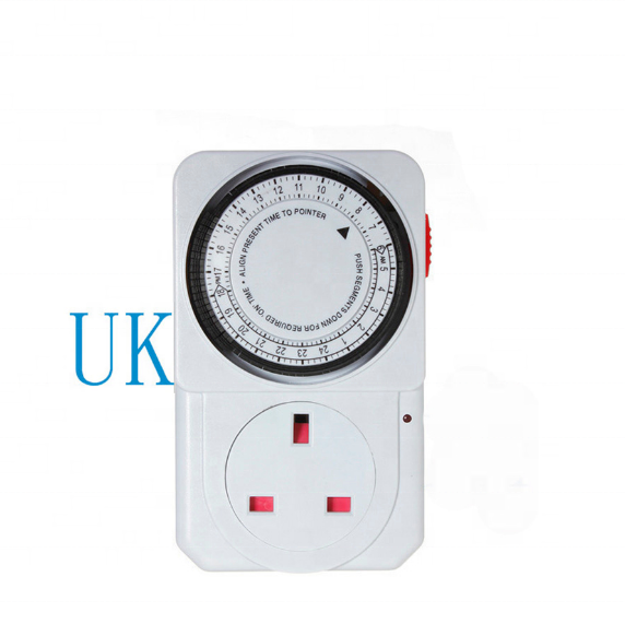 US UK FR AU DE Socket Mechanical Timer 24Hours timer switch