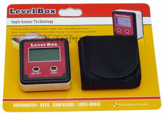 Digital  Inclinometer Level Box Protractor Angle Finder Gauge Meter Bevel Box With Magnet Base