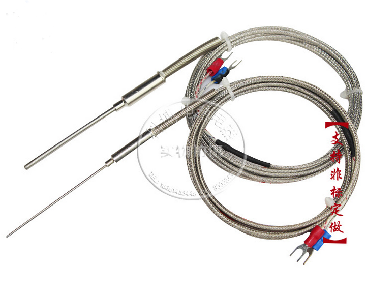 Thread M6 Screw Probe Temperature Sensor Thermocouple Dual K Type thermocouple wire