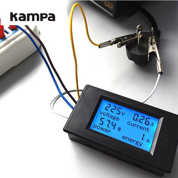 DC 6.5~100V Voltmeter Ammeter 0~20A 4 in 1 Digital Voltage Current Power Energy meter Large LCD Screen