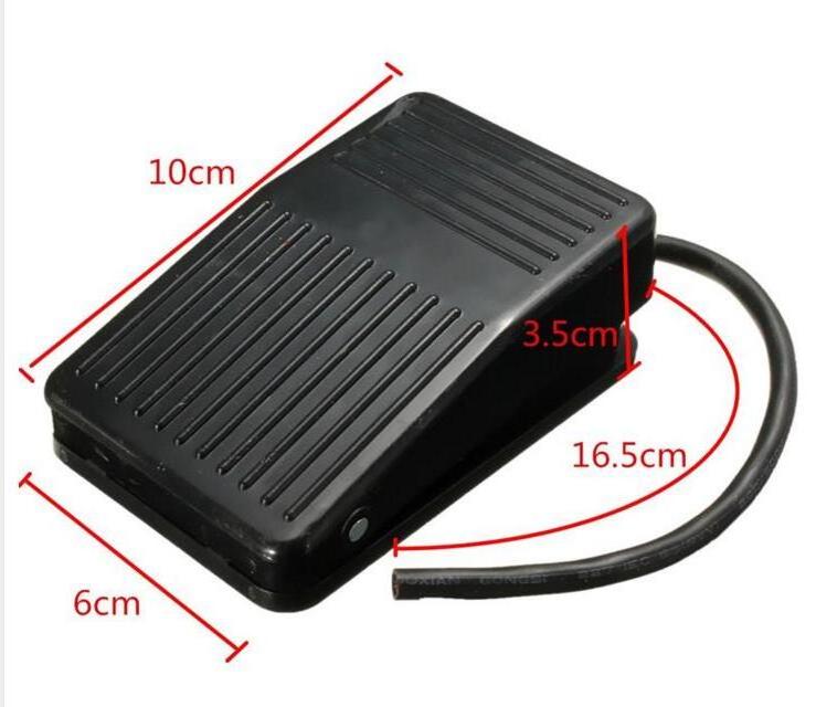 Hot SPDT Nonslip Plastic Momentary Electric Power Foot Pedal Switch