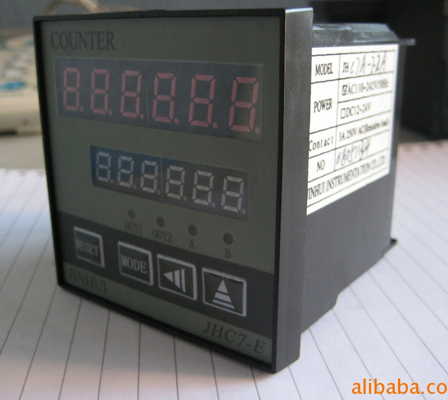 48x48mm 6 digit intelligent dual-circuit digital mechanical counter